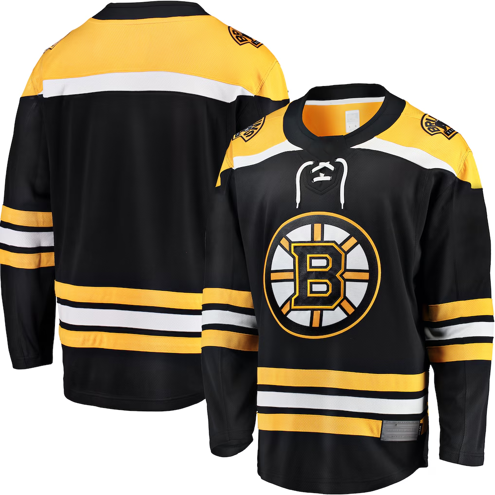 Blackjersey Custom B.Bruins Black Home Premium Stitched Jersey
