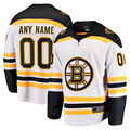 Blackjersey Custom B.Bruins White Away Breakaway Stitched Jerseys