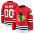 Blackjersey Custom C.Blackhawks Red Centennial Premium Jerseys