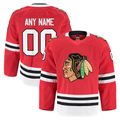 Blackjersey Custom C.Blackhawks Red Home Authentic Pro Jerseys