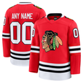 Blackjersey Custom C.Blackhawks Red Home Premium Jerseys