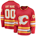 Blackjersey Custom C.Flames Red Home Breakaway Jerseys