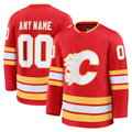 Blackjersey Custom C.Flames Red Home Premium Jerseys
