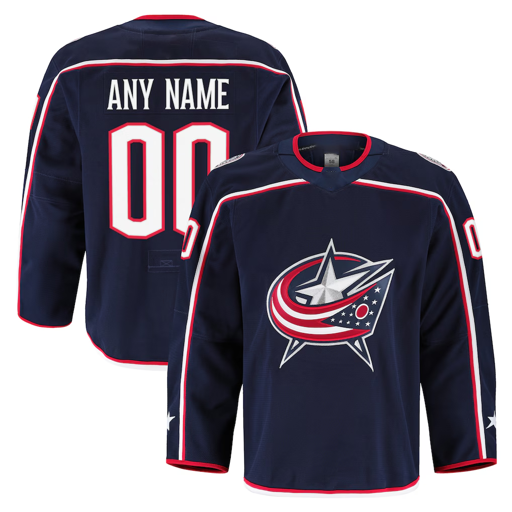 Blackjersey Custom CB.Jackets Navy Home Authentic Pro Jersey