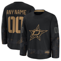 Blackjersey Custom D.Stars Black 2024 Military Appreciation Practice Jerseys