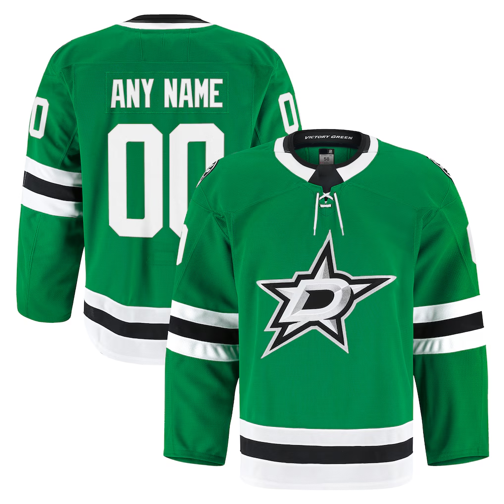 Blackjersey Custom D.Stars Kelly Green Home Authentic Pro Jerseys