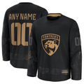 Blackjersey Custom F.Panthers Black 2024 Military Appreciation Custom Practice Jerseys