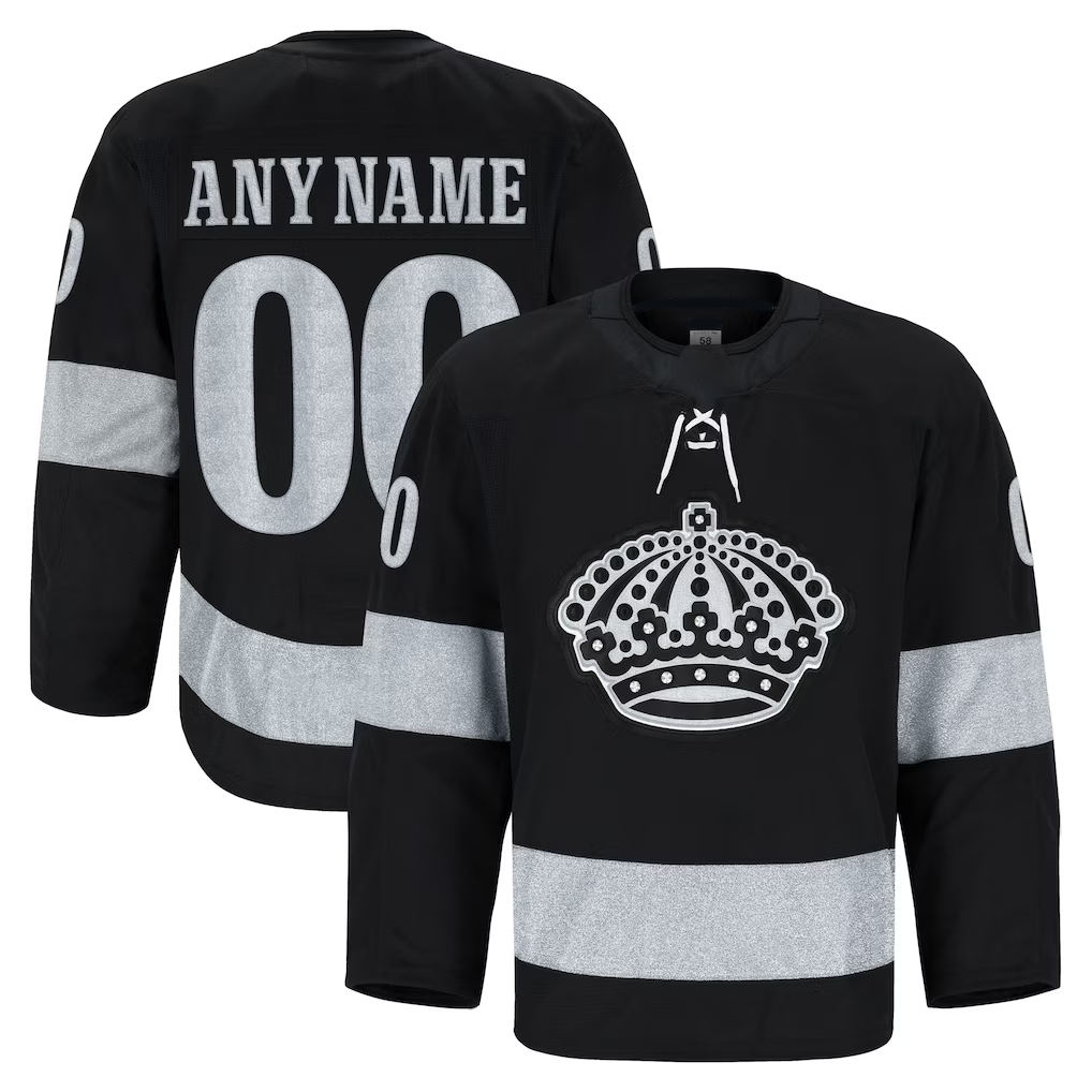 Blackjersey Custom LA.Kings Black Alternate Authentic Pro Jerseys