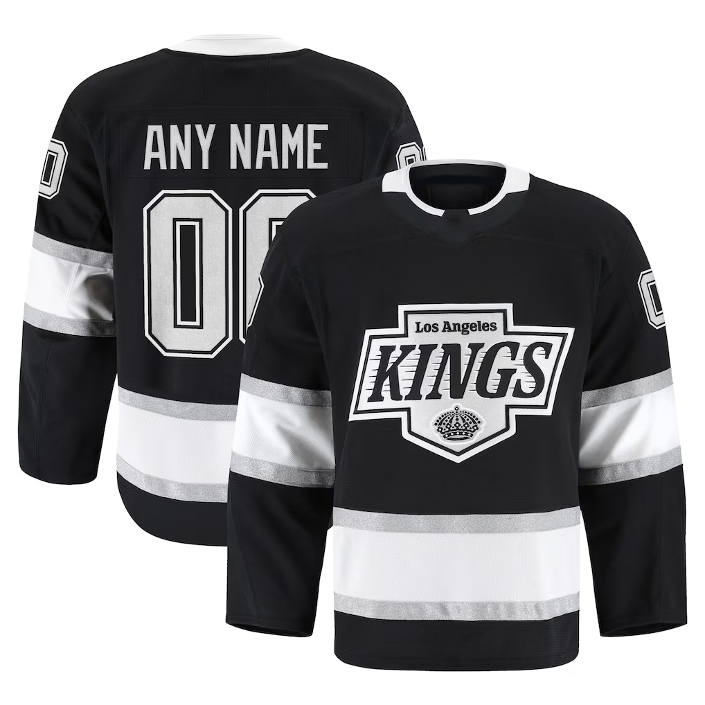 Blackjersey Custom LA.Kings Black Home Authentic Pro Jerseys
