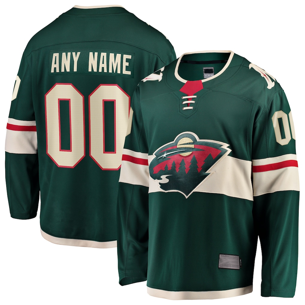 Blackjersey Custom M.Wild Green Home Breakaway Jerseys