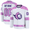 Blackjersey Custom O.Senators White 2024 Hockey Fights Cancer Practice Jerseys
