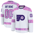 Blackjersey Custom P.Flyers White 2024 Hockey Fights Cancer Practice Jerseys