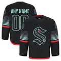Blackjersey Custom S.Kraken Black Alternate Authentic Pro Jerseys