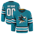 Blackjersey Custom SJ.Sharks Teal Home Authentic Pro Jerseys