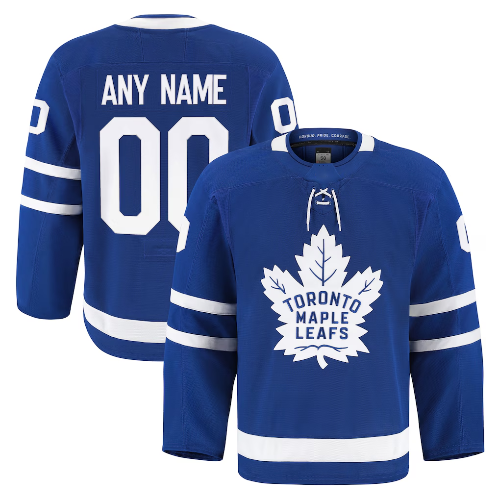 Blackjersey Custom TM.Leafs Blue Home Authentic Pro Jerseys