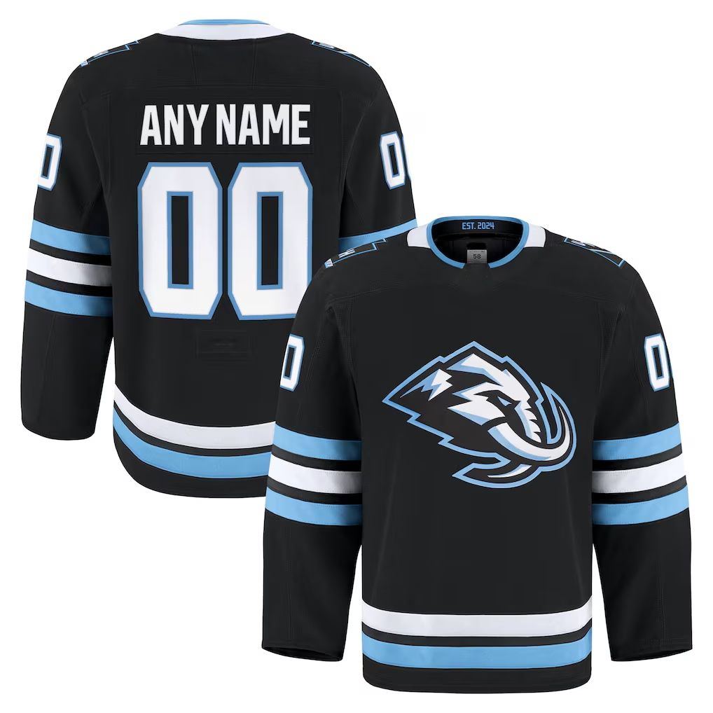 Blackjersey Custom U.Mammoth Black Home Authentic Pro Jerseys