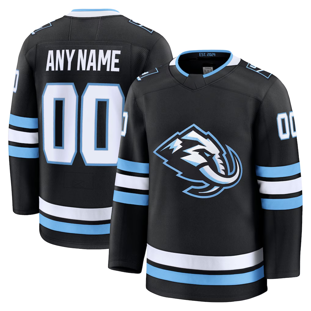 Blackjersey Custom U.Mammoth Black Home Premium Jerseys