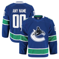 Blackjersey Custom V.Canucks Blue Home Authentic Pro Jerseys