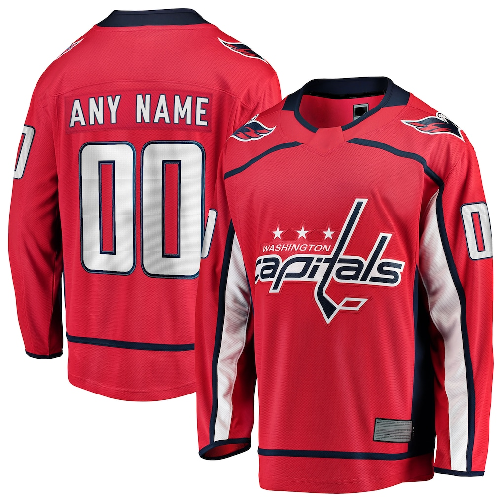 Blackjersey Custom W.Capitals Red Home Breakaway Jerseys