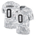 Blackjersey D.Broncos #0 Jonathon Cooper Player Arctic Camo Salute To Service Limited Stitched Jerseys