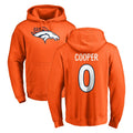 Blackjersey D.Broncos #0 Jonathon Cooper Player Orange Pullover Hoodie Limited Stitched Jerseys