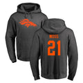 Blackjersey D.Broncos #21 Riley Moss Player Ash One Color Pullover Hoodie Limited Stitched Jerseys