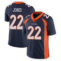 Blackjersey D.Broncos #22 Brandon Jones Player Navy Vapor Untouchable Limited Game Stitched Jerseys