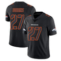 Blackjersey D.Broncos #27 J.K. Dobbins Player Black Impact Limited Game Stitched Jerseys