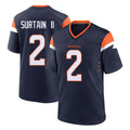 Blackjersey D.Broncos #2 Pat Surtain II Player Navy Home Game Stitched Jerseys