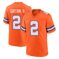 Blackjersey D.Broncos #2 Pat Surtain II Player Orange Alternate Collection Throwback Game Stitched Jerseys