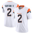 Blackjersey D.Broncos #2 Pat Surtain II Player White Limited Vapor F.U.S.E. Home Game Stitched Jerseys