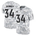 Blackjersey D.Broncos #34 JL Skinner Player Arctic Camo Salute To Service Limited Stitched Jerseys
