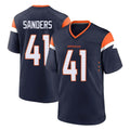 Blackjersey D.Broncos #41 Drew Sanders Player Navy Home Game Stitched Jerseys