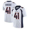 Blackjersey D.Broncos #41 Drew Sanders Player White Vapor Untouchable Limited Home Game Stitched Jerseys