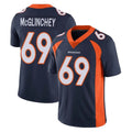 Blackjersey D.Broncos #69 Mike McGlinchey Player Navy Vapor Untouchable Limited Game Stitched Jerseys