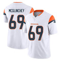 Blackjersey D.Broncos #69 Mike McGlinchey Player White Limited Vapor F.U.S.E. Home Game Stitched Jerseys