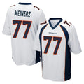Blackjersey D.Broncos #77 Quinn Meinerz Player White Game Stitched Jerseys