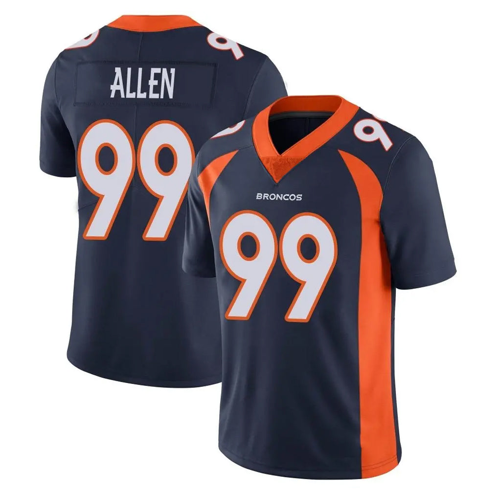 Blackjersey D.Broncos #99 Zach Allen Player Navy Vapor Untouchable Limited Game Stitched Jerseys
