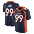 Blackjersey D.Broncos #99 Zach Allen Player Navy Vapor Untouchable Limited Game Stitched Jerseys