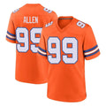 Blackjersey D.Broncos #99 Zach Allen Player Orange Alternate Collection Throwback Game Stitched Jerseys