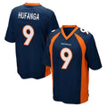 Blackjersey D.Broncos #9 Talanoa Hufanga Player Navy Game Stitched Jerseys