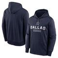 Blackjersey D.Cowboys Navy Toss Sweep Performance Pullover Hoodie Limited Blank Player Stitched Jerseys