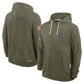Blackjersey D.Cowboys Olive Salute to Service Pullover Hoodies Limited Blank Player Stitched Jerseys