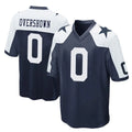 Blackjersey D.Cowboys #0 DeMarvion Overshown Player Navy-White Alternate Home Game Stitched Jerseys