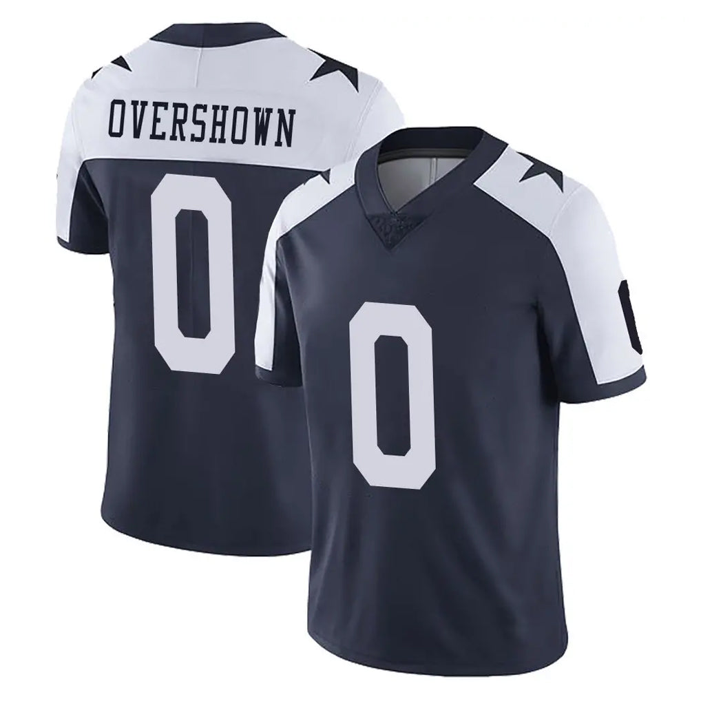 Blackjersey D.Cowboys #0 DeMarvion Overshown Player Navy-White Limited Alternate Vapor Untouchable Home Game Stitched Jerseys