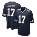 Blackjersey D.Cowboys #17 Brandon Aubrey Player Navy Home Game Stitched Jerseys