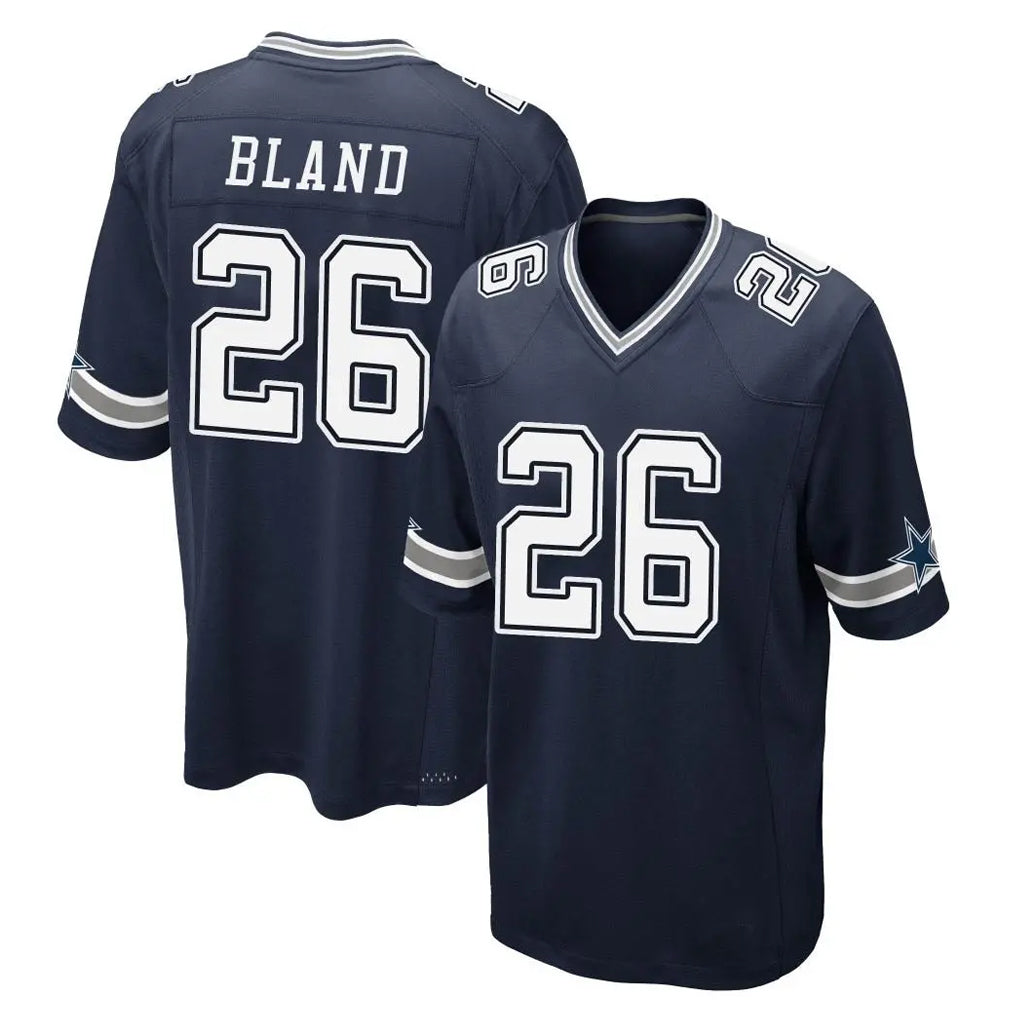 Blackjersey D.Cowboys #26 DaRon Bland Player Navy Home Game Stitched Jerseys