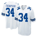 Blackjersey D.Cowboys #34 Jalen Thompson Player White Home Game Stitched Jerseys