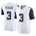 Blackjersey D.Cowboys #3 George Pickens Player White-Navy Limited Vapor F.U.S.E. Home Game Stitched Jerseys