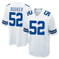 Blackjersey D.Cowboys #52 Tyler Booker Player White Home Game Stitched Jerseys